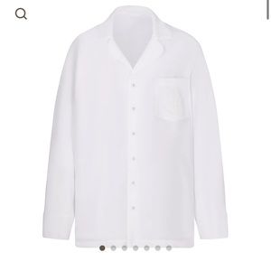 SKIMS HOTEL SLEEP BUTTON UP TOP NWT